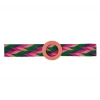 Buru Accessories Woven Belt - Pink & Green 1 Buru Accessories Woven Belt - Pink & Green