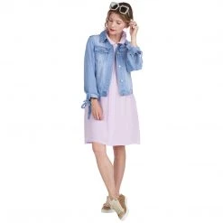 BURU White Label Zip Up Vest Dress-Lilac - Final Sale Clothing