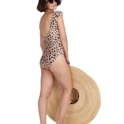 BURU White Label Clothing Tie-front Swimsuit - Animal