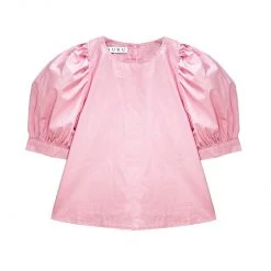 BURU Pink Label Balloon Sleeve Shirt - Blush