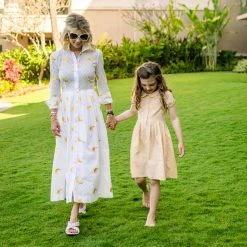 BURU Pink Label Long Sleeve Placket Front Shirtdress - Bananas NMF 14 BURU Pink Label Long Sleeve Placket Front Shirtdress - Bananas NMF