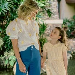 BURU Pink Label Puff Sleeve Top - Banana NMF