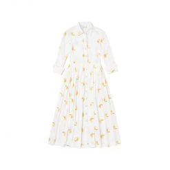 BURU Pink Label Long Sleeve Placket Front Shirtdress - Bananas NMF 17 BURU Pink Label Long Sleeve Placket Front Shirtdress - Bananas NMF