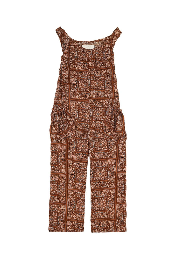 BURU White Label Clothing Bandana Jumpsuit - Brown 3 BURU White Label Clothing Bandana Jumpsuit - Brown