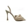 Buru Accessories Big Bow Heels - Beige Patent - Final Sale