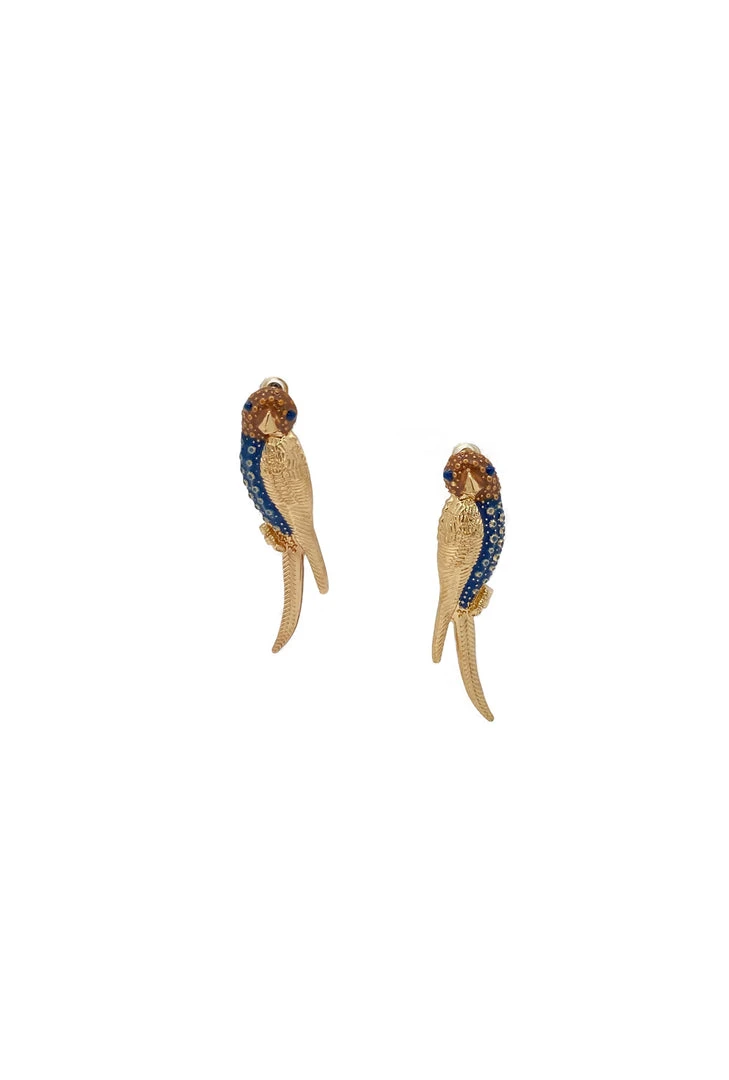 Buru Accessories Pretty Birds Earrings - Blue 3 Buru Accessories Pretty Birds Earrings - Blue