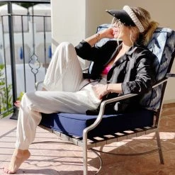 BURU White Label Clothing Double-Breasted Blazer - Black Satin