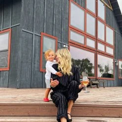 BURU White Label Tops Long Sleeve Mod Top - Black Fringe 24 BURU White Label Tops Long Sleeve Mod Top - Black Fringe