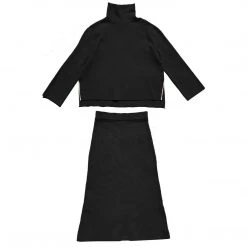 BURU White Label Knit Set - Black & Ivory Clothing