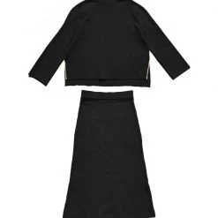 BURU White Label Knit Set - Black & Ivory Clothing