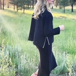 BURU White Label Knit Set - Black & Ivory Clothing