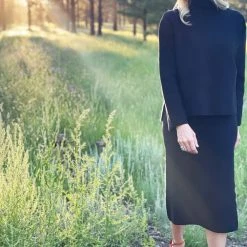 BURU White Label Knit Set - Black & Ivory Clothing