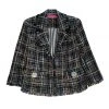 BURU Pink Label BURU X Mara Martin Boxy Blazer - Black Pastel Twee 1 BURU Pink Label BURU X Mara Martin Boxy Blazer - Black Pastel Twee