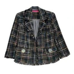 BURU Pink Label BURU X Mara Martin Boxy Blazer - Black Pastel Twee