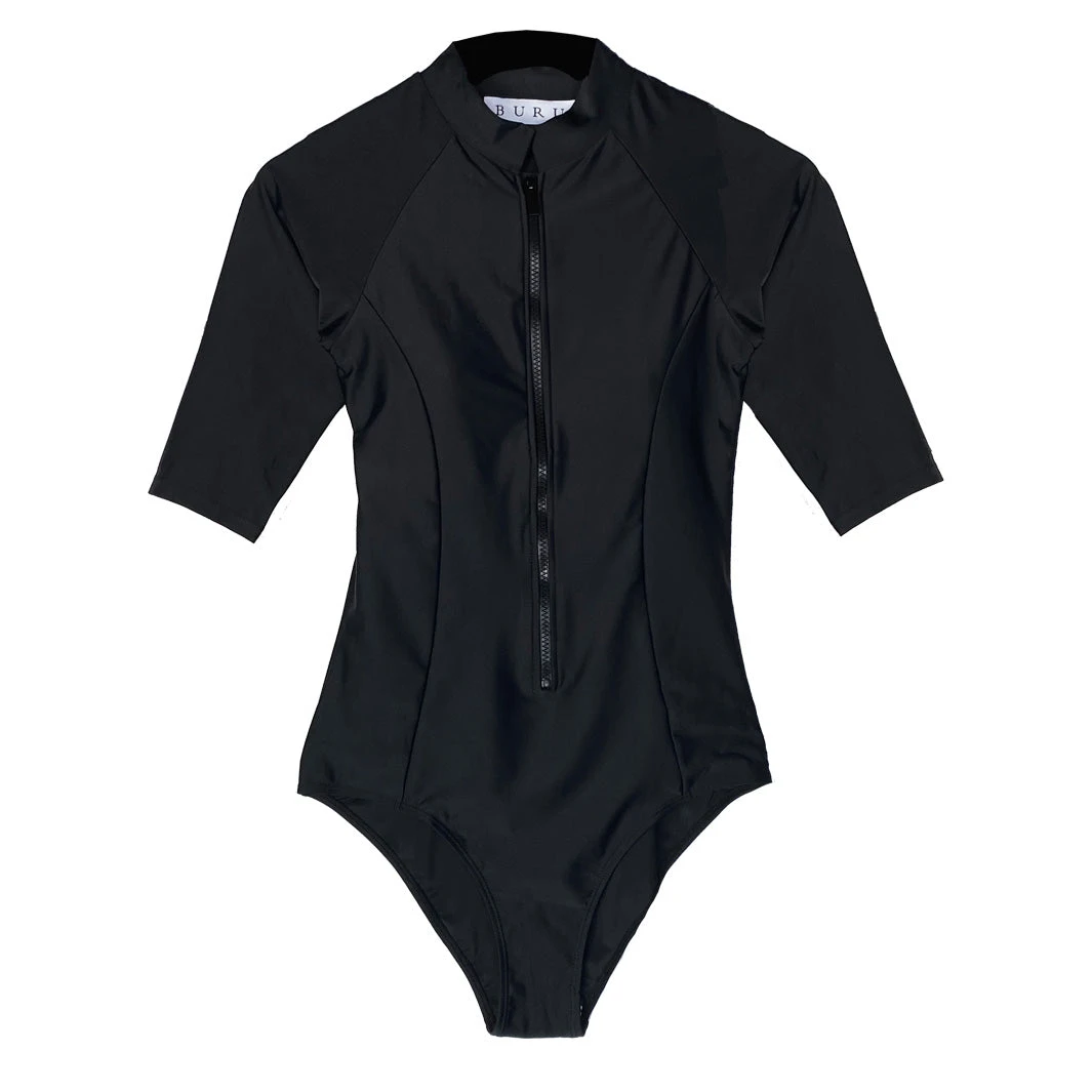 BURU White Label Rashguard One Piece - Black - Final Sale 10 BURU White Label Rashguard One Piece - Black - Final Sale