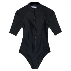 Outlet Vive In Style Store 36 BURU White Label Rashguard One Piece - Black - Final Sale