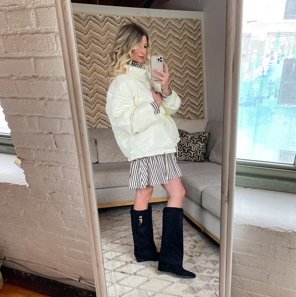 Buru Accessories The Perfect Wedge Boot - Black Faux Suede - Final Sale 6 Buru Accessories The Perfect Wedge Boot - Black Faux Suede - Final Sale