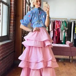 BURU Pink Label Clothing BURU X TSCS Pink Label Teagan - Pink Swiss Dot