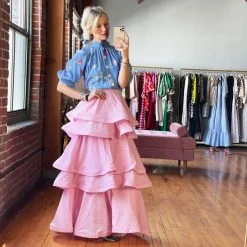 BURU Pink Label Clothing BURU X TSCS Pink Label Teagan - Pink Swiss Dot