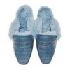 Shoes Fur Lined Loafers - Blue Croc - Final Sale 2 Shoes Fur Lined Loafers - Blue Croc - Final Sale