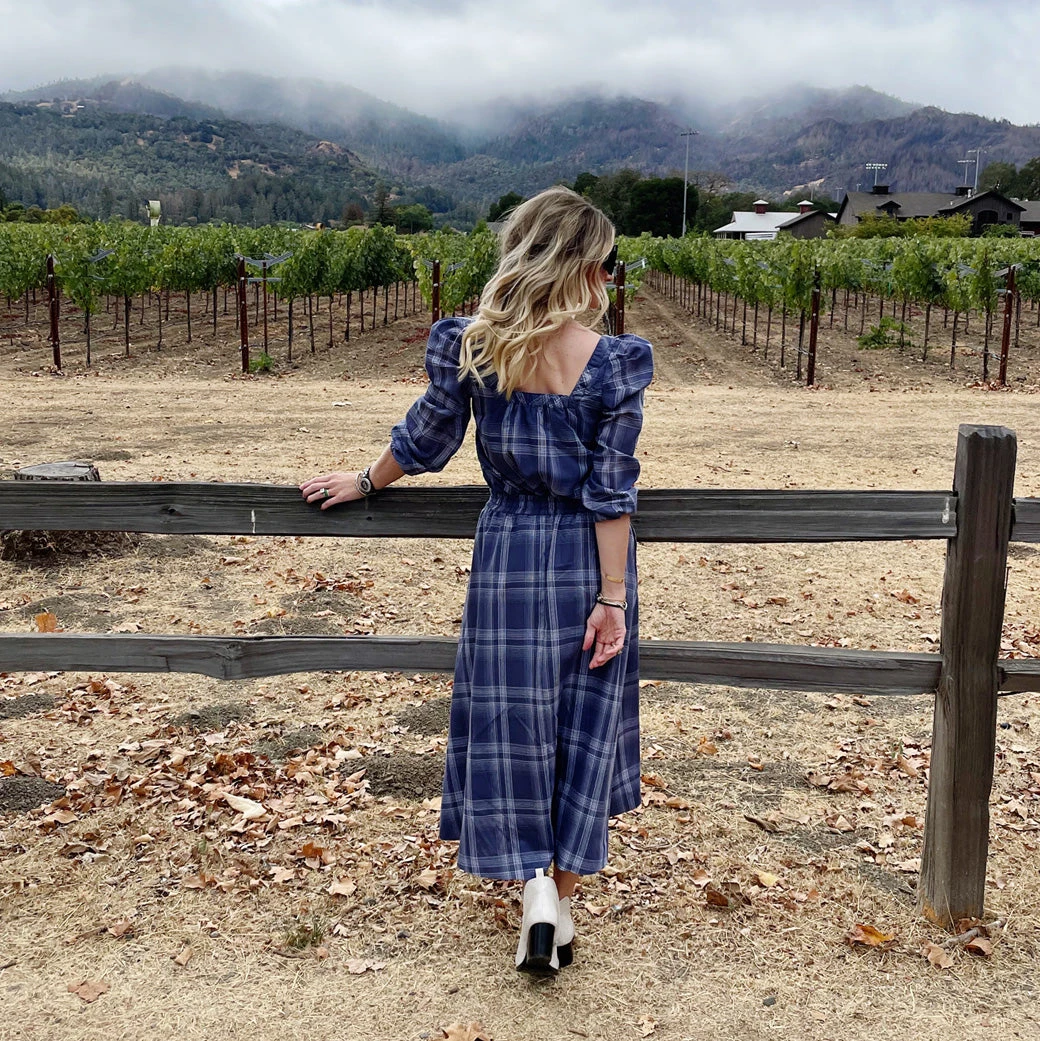 BURU Pink Label Everyday Skirt Tea Length - Cornflower Blue - PRE-SALE 7 BURU Pink Label Everyday Skirt Tea Length - Cornflower Blue - PRE-SALE