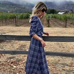 BURU Pink Label Everyday Skirt Tea Length - Cornflower Blue - PRE-SALE 12 BURU Pink Label Everyday Skirt Tea Length - Cornflower Blue - PRE-SALE