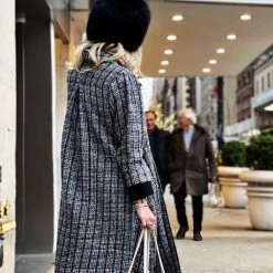 BURU Pink Label Clothing Black Friday Swing Coat - Blue Sparkle Tweed 12 BURU Pink Label Clothing Black Friday Swing Coat - Blue Sparkle Tweed