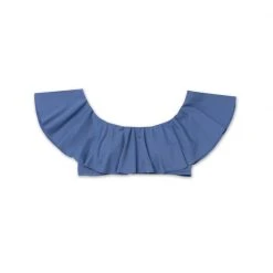 BURU White Label On & Off Shoulder Swim Top - Blue