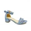 Buru Accessories Special Occasions Tweed Sandals - Blue