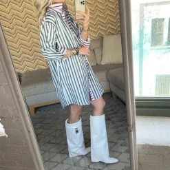 BURU White Label Clothing Boyfriend Shirtdress - Lilac, Jade & Gold 17 BURU White Label Clothing Boyfriend Shirtdress - Lilac, Jade & Gold