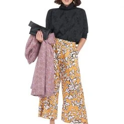 BURU White Label Clothing Boxy Turtleneck - Black Marble