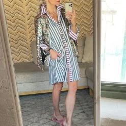 BURU White Label Clothing Boyfriend Shirtdress - Lilac, Jade & Gold 16 BURU White Label Clothing Boyfriend Shirtdress - Lilac, Jade & Gold