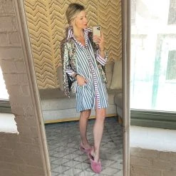 BURU White Label Clothing Boyfriend Shirtdress - Lilac, Jade & Gold 19 BURU White Label Clothing Boyfriend Shirtdress - Lilac, Jade & Gold