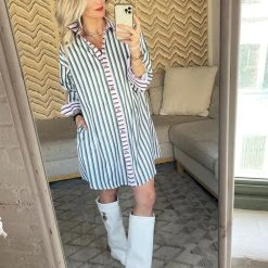 BURU White Label Clothing Boyfriend Shirtdress - Lilac, Jade & Gold 14 BURU White Label Clothing Boyfriend Shirtdress - Lilac, Jade & Gold