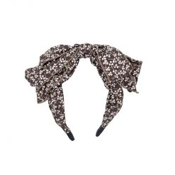 BURU Accessories Bow Headband - Brown Micro-Floral 9 BURU Accessories Bow Headband - Brown Micro-Floral