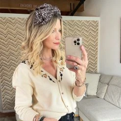 BURU Accessories Bow Headband - Brown Micro-Floral 8 BURU Accessories Bow Headband - Brown Micro-Floral