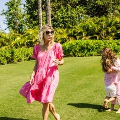 BURU White Label Clothing On & Off The Shoulder MINI - Bubblegum