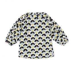 BURU White Label Button Sleeve Blouse - Blue Tulip - Final Sale Tops