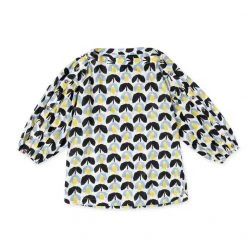 BURU White Label Button Sleeve Blouse - Blue Tulip - Final Sale Tops