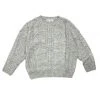 BURU White Label Clothing Cable Knit Fisherman Sweater - Grey