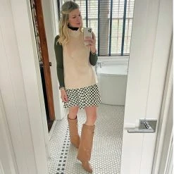 BURU White Label Clothing Sleeveless Mod Top - Oatmeal 22 BURU White Label Clothing Sleeveless Mod Top - Oatmeal