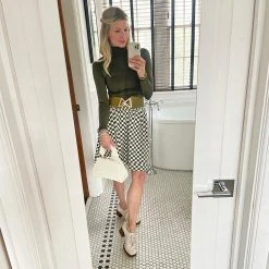 Niki Biki Long Sleeve Mock Turtleneck - Dark Olive