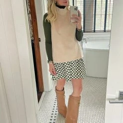 BURU White Label Clothing Sleeveless Mod Top - Oatmeal 18 BURU White Label Clothing Sleeveless Mod Top - Oatmeal