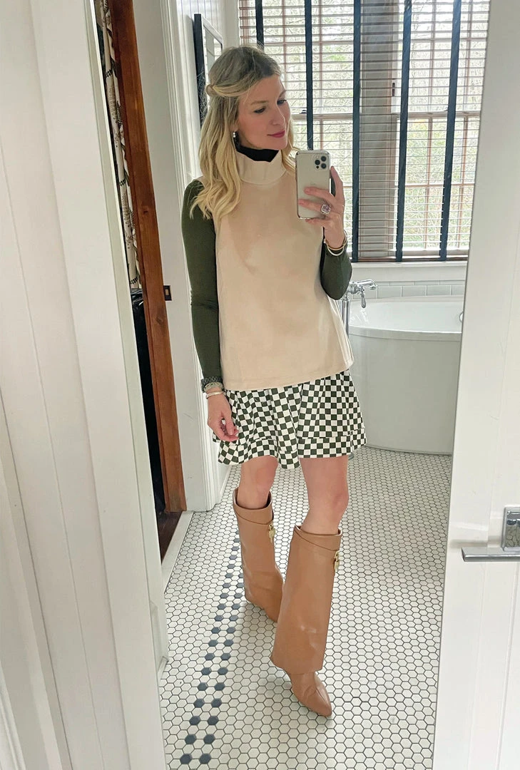 BURU White Label Clothing Sleeveless Mod Top - Oatmeal 6 BURU White Label Clothing Sleeveless Mod Top - Oatmeal