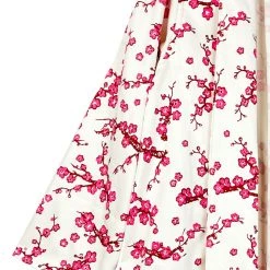 BURU Pink Label Swing Coat Knee Length - Cherry Blossom Clothing