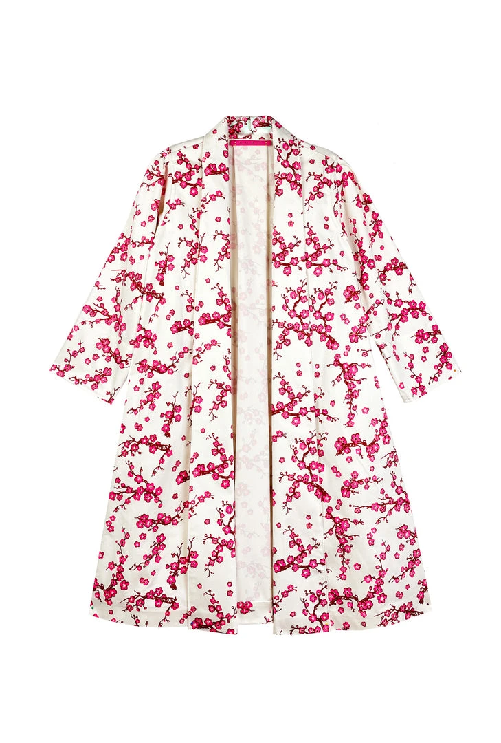 BURU Pink Label Swing Coat Knee Length - Cherry Blossom Clothing 3 BURU Pink Label Swing Coat Knee Length - Cherry Blossom Clothing