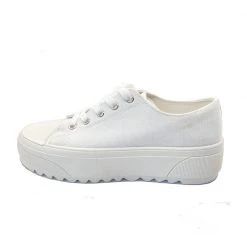 Buru Accessories Loungewear Classic Canvas Kicks - White - Final Sale