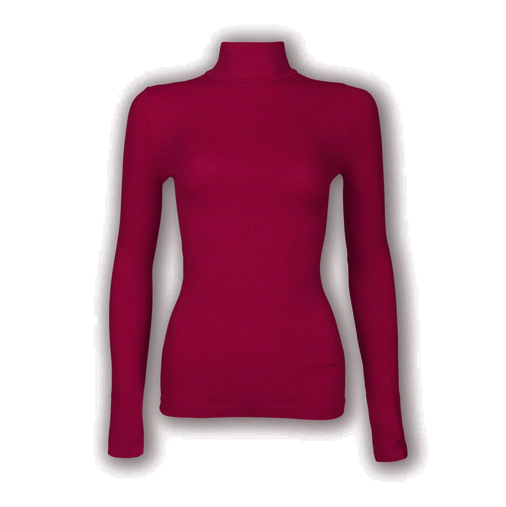 Niki Biki Long Sleeve Mock Turtleneck - Crimson Clothing 4 Niki Biki Long Sleeve Mock Turtleneck - Crimson Clothing