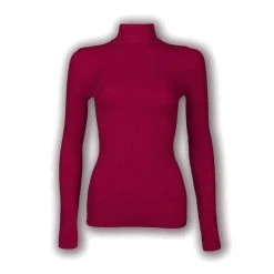 Niki Biki Long Sleeve Mock Turtleneck - Crimson Clothing