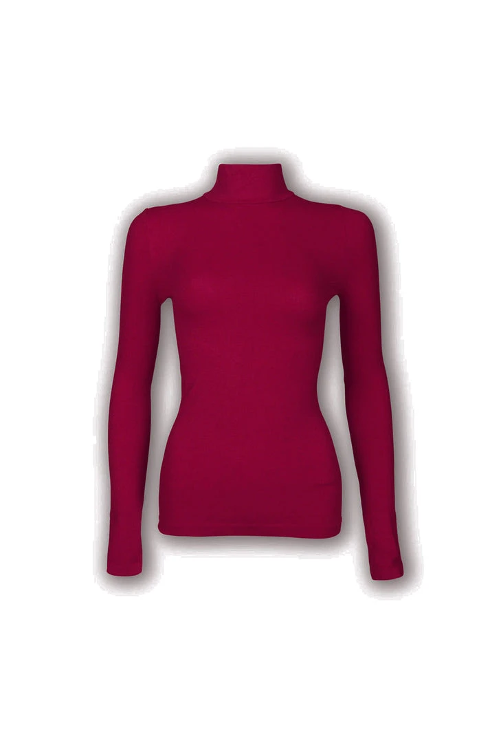 Niki Biki Long Sleeve Mock Turtleneck - Crimson Clothing 3 Niki Biki Long Sleeve Mock Turtleneck - Crimson Clothing